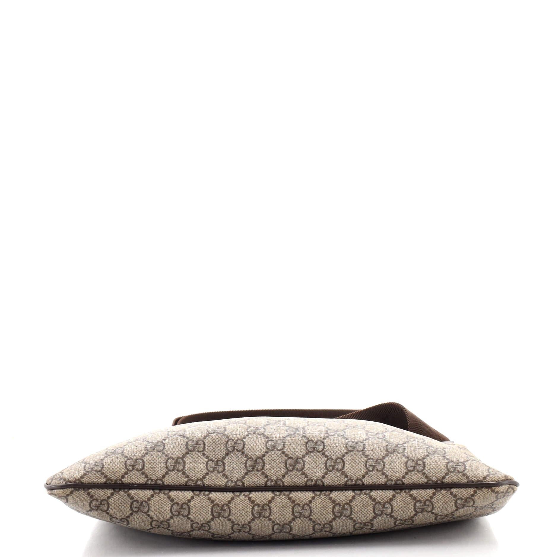 Gucci Zip Top Messenger Bag GG beschichtetem Segeltuch groß für Damen oder Herren
