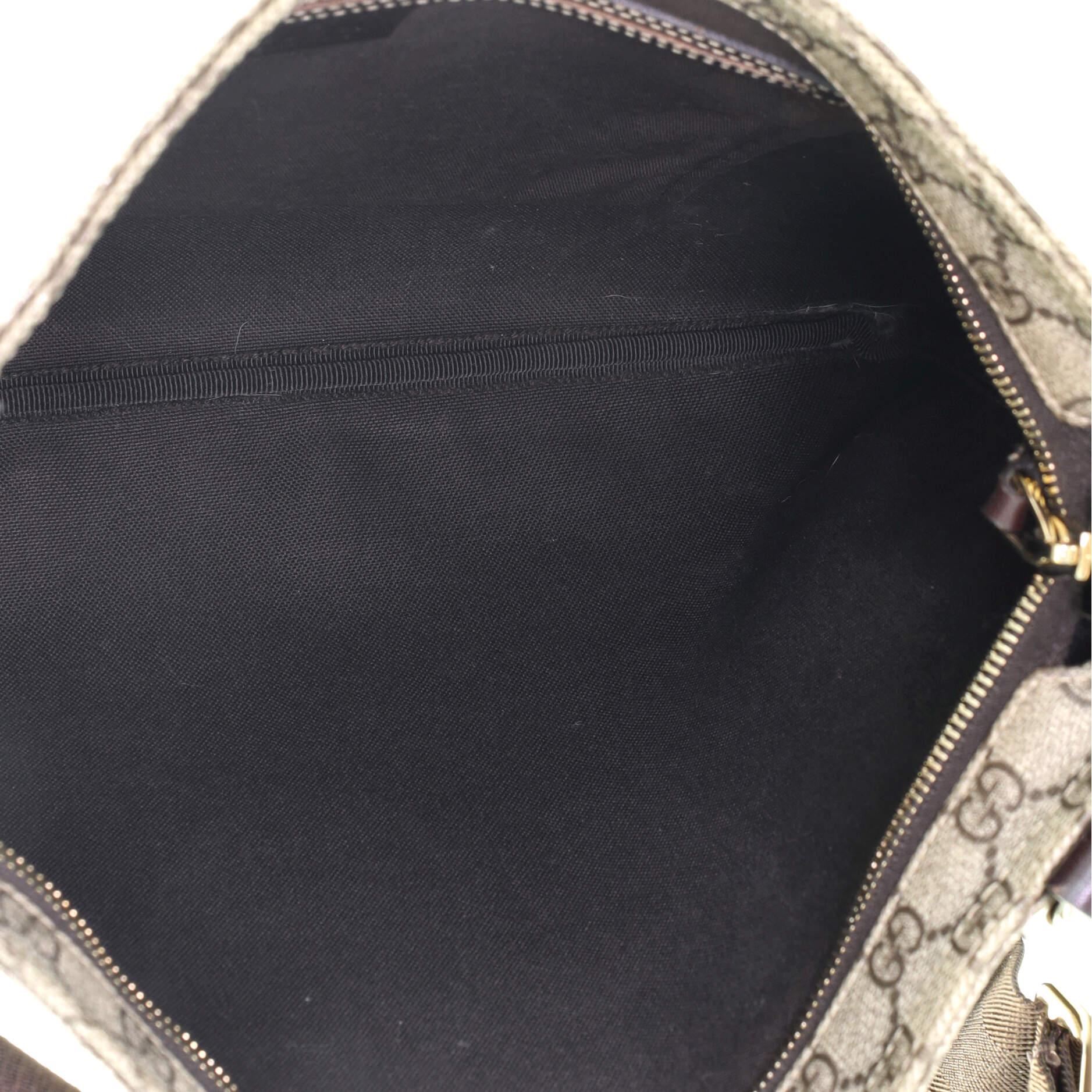 Gucci Zip Top Messenger Bag GG beschichtetem Segeltuch groß 1