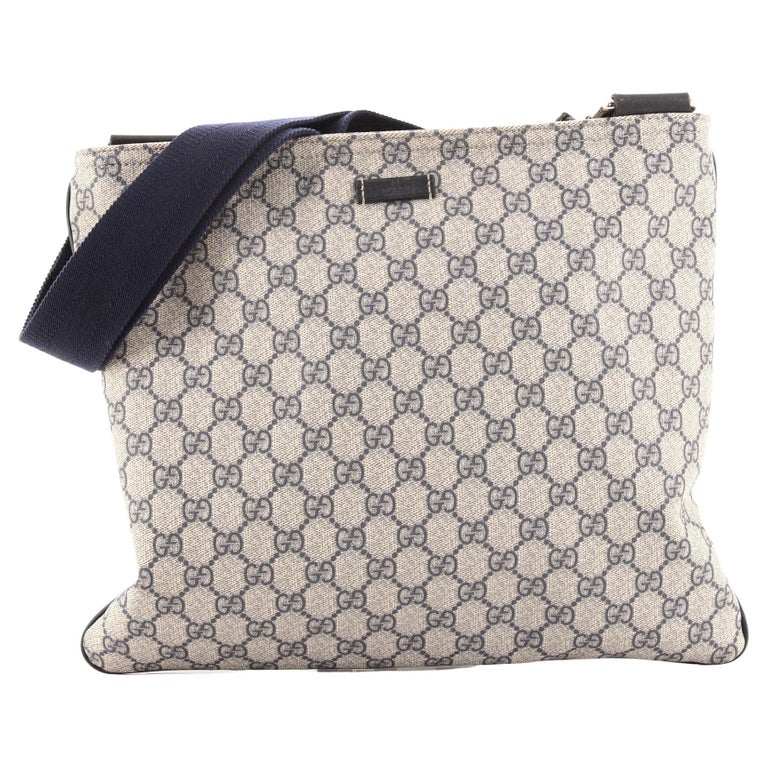 Gucci Zip Top Messenger Bag GG Coated Canvas Large at 1stDibs