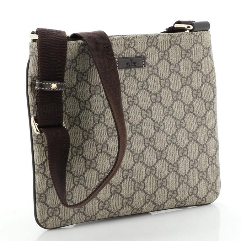 Gucci Zip Top Messenger Bag GG Coated Canvas Small at 1stDibs