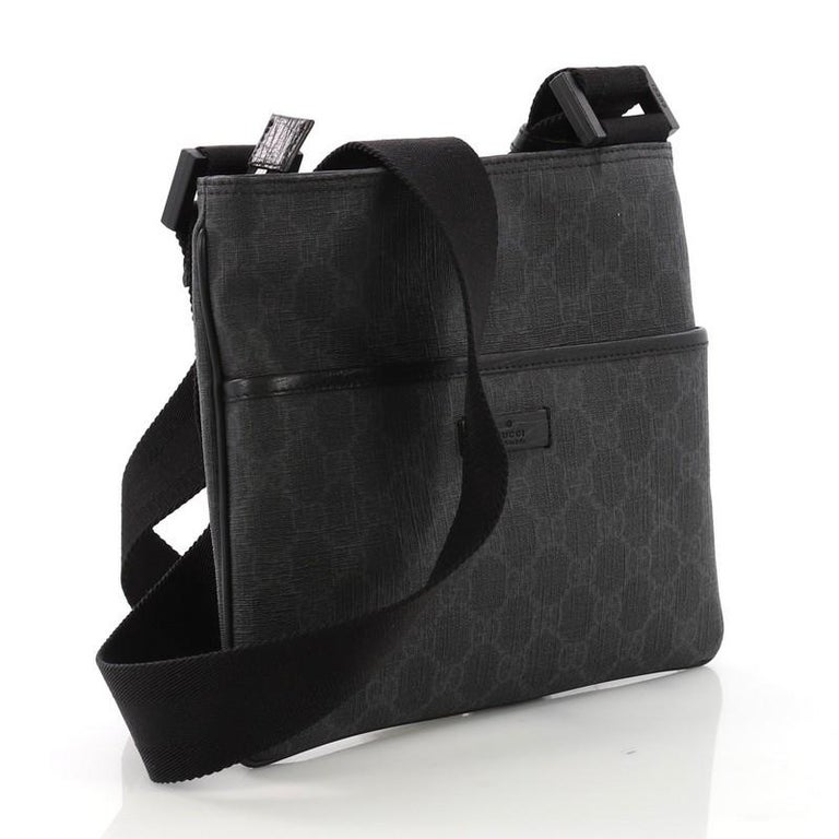 Gucci Zip Top Messenger Bag GG Coated Canvas Small at 1stDibs