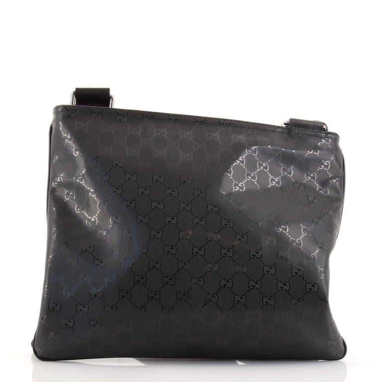 Gucci Zip Top Messenger Bag GG Imprime Medium For Sale at 1stDibs