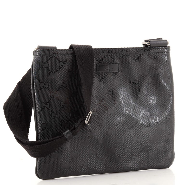 Gucci Zip Top Messenger Bag GG Imprime Small For Sale at 1stDibs