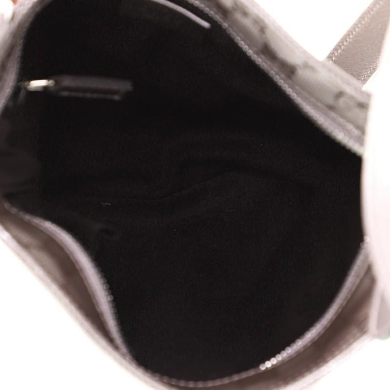 Gray Gucci Zip Top Messenger Bag GG Imprime Small 