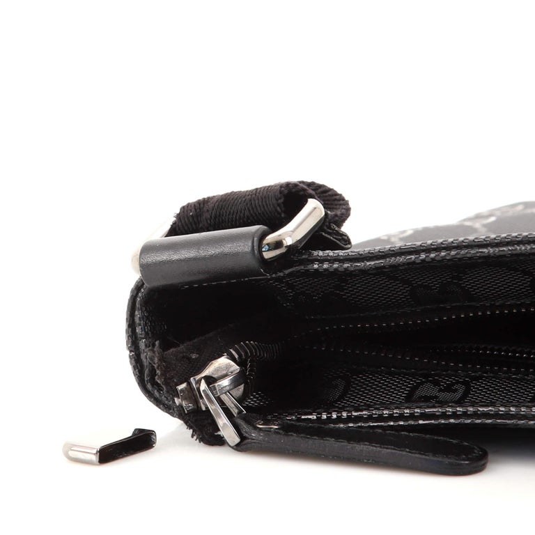 Gucci Zip Top Messenger Bag GG Imprime Small For Sale at 1stDibs