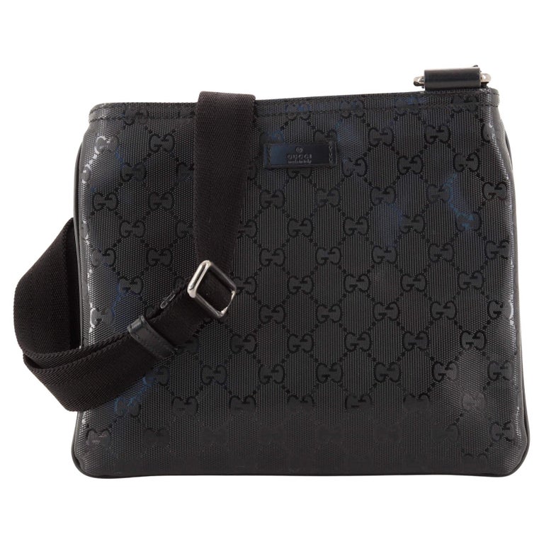 Gucci Zip Top Messenger Bag GG Imprime Small For Sale at 1stDibs
