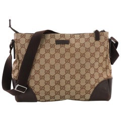 Gucci Zip Top Messenger GG Canvas Medium Gucci Zip Top Messenger GG Canvas Medium