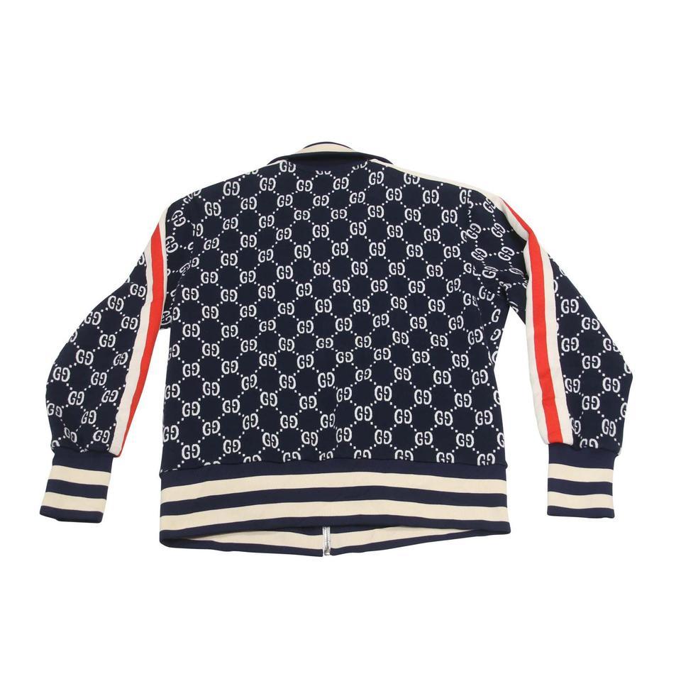 Gucci Zipper Front Medium GG Jacquard Cotton Track Jacket GG-0624N-0001

First used in the 1970s, the GG logo was an evolution of the original Gucci rhombi design from the 1930s, and from then it's been an established symbol of Gucci's heritage.