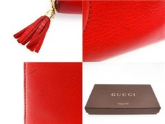 Gucci Zippy Wallet Soho 233780 Red Leather Clutch