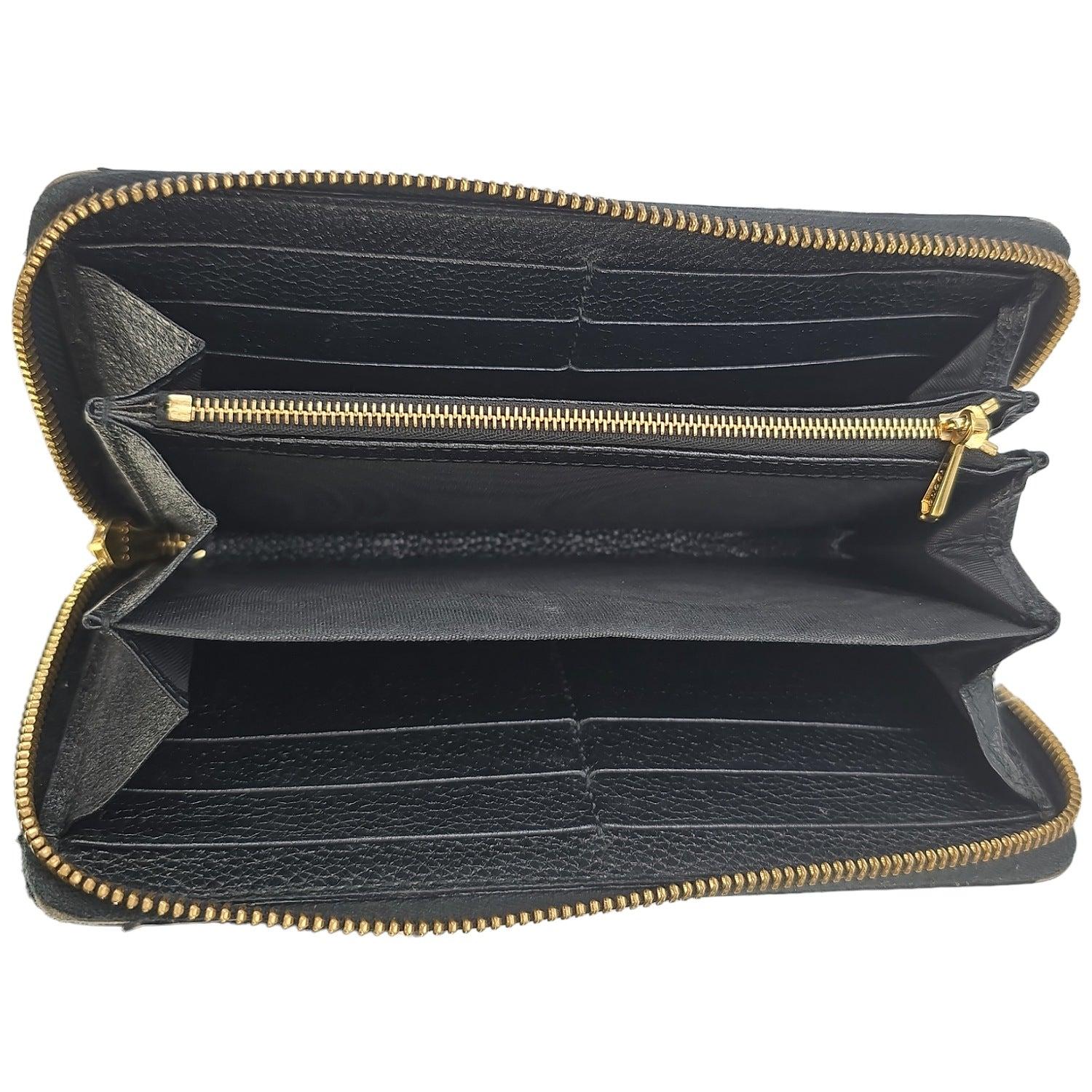 Gucci Zumi Black Zip Around Wallet For Sale 2