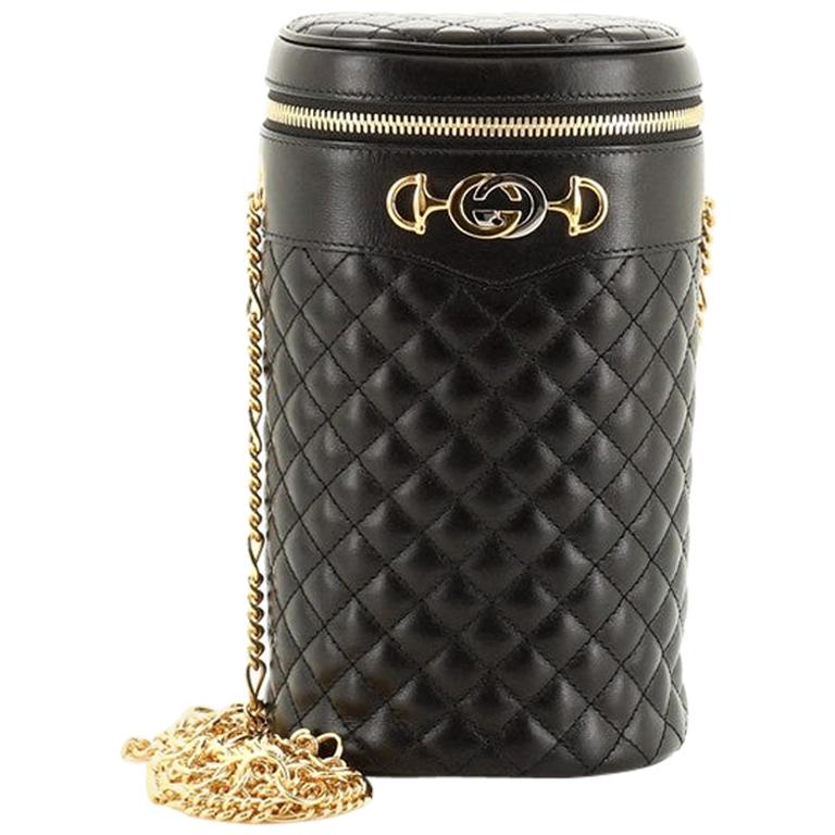 Gucci Zumi Cylindrical Belt Bag Quilted Leather For Sale at 1stDibs