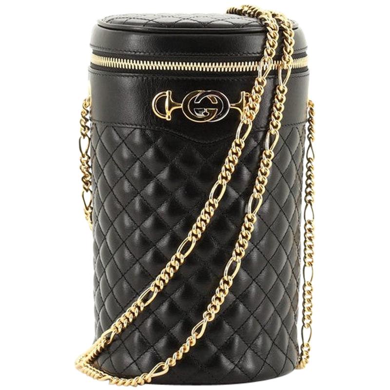 Gucci Zumi Cylindrical Belt Bag Quilted Leather