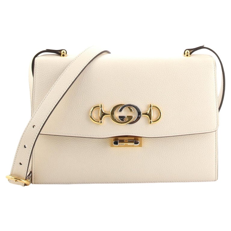 Gucci Zumi Flap Shoulder Bag Leather Small For Sale at 1stDibs