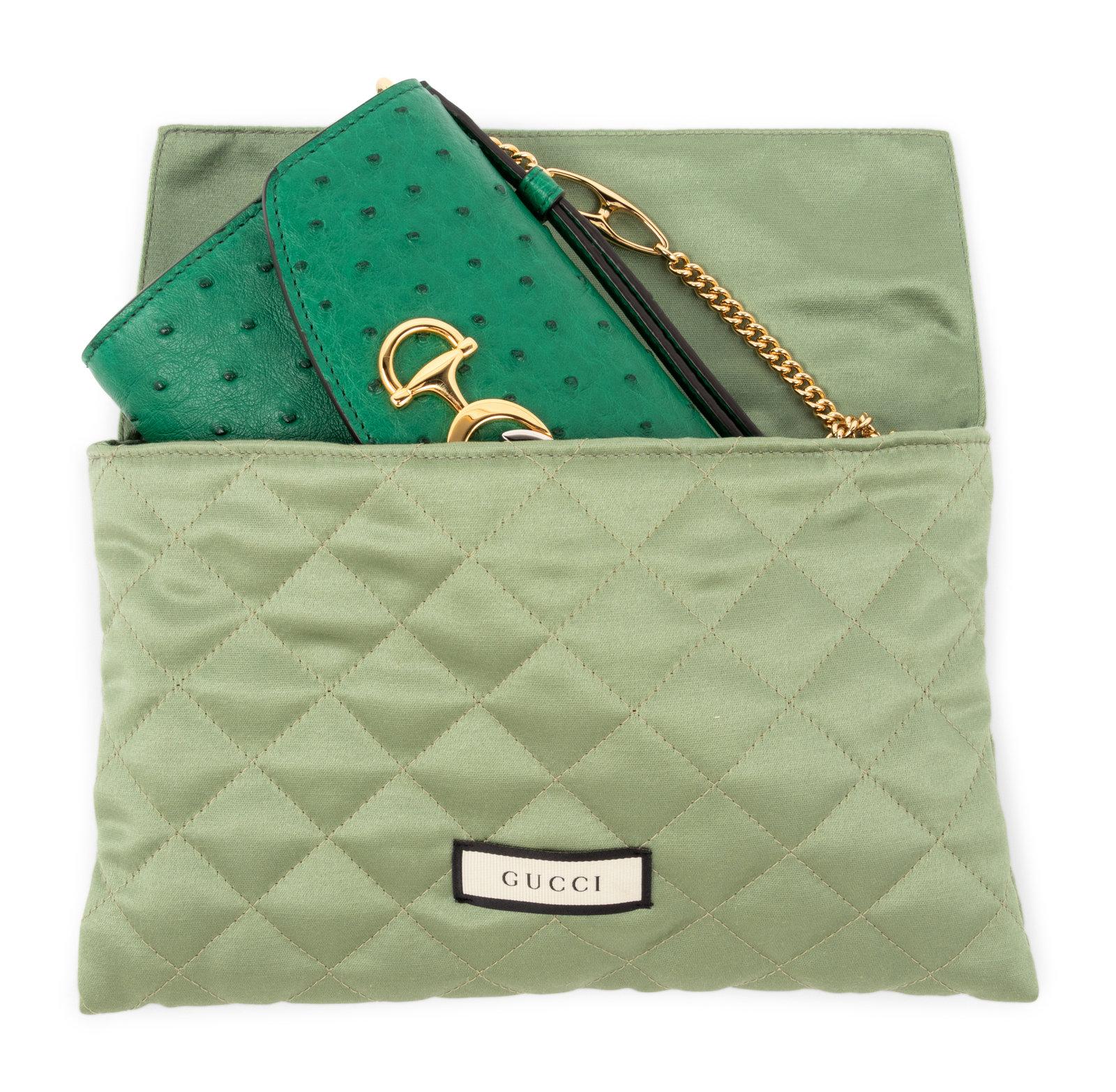 da uomo o donna Gucci Zumi - Pochette a tracolla in struzzo