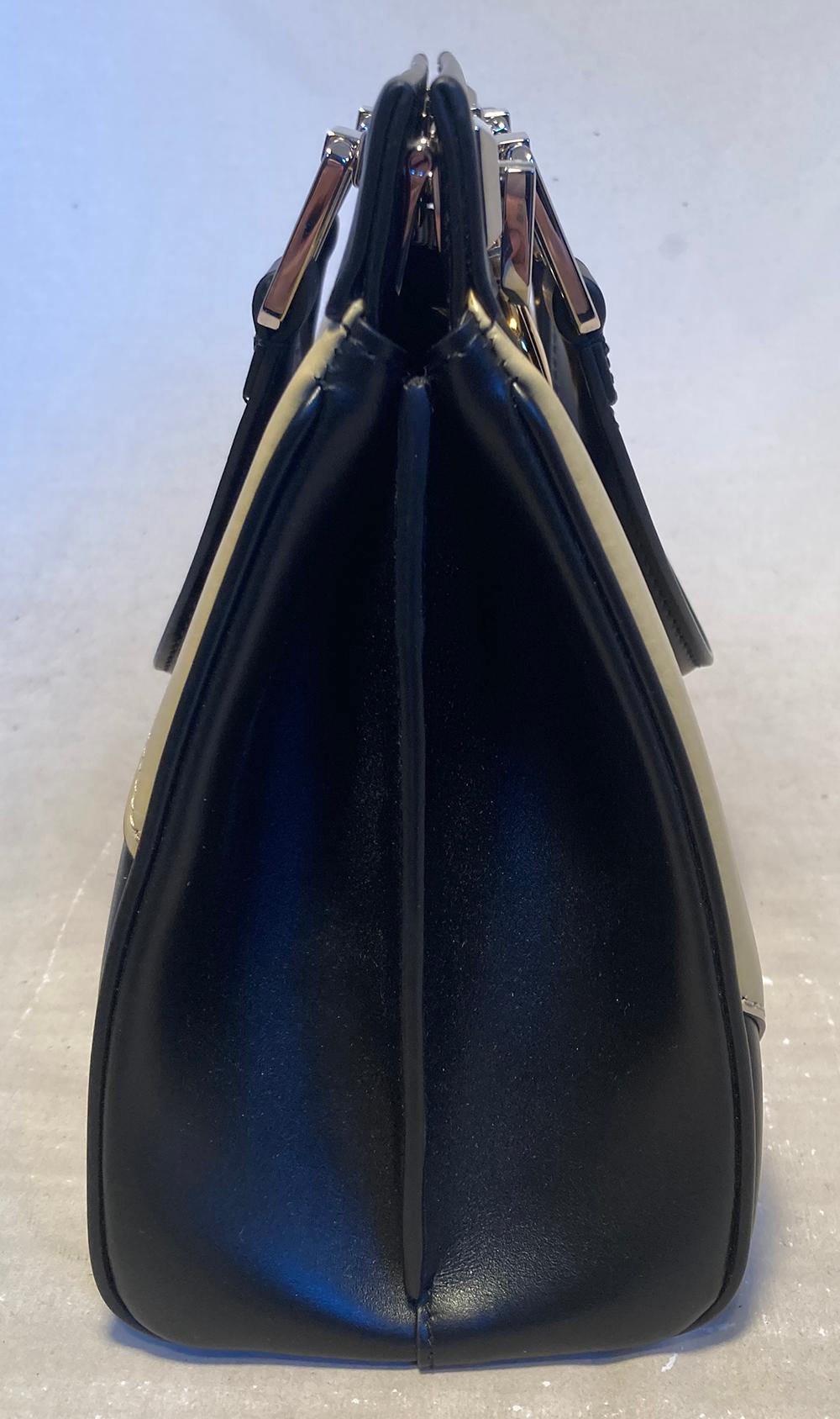 Gucci Zumi Shibuya Schwarze und braune Medium Henkeltasche mit Griff oben im Zustand „Gut“ im Angebot in Philadelphia, PA