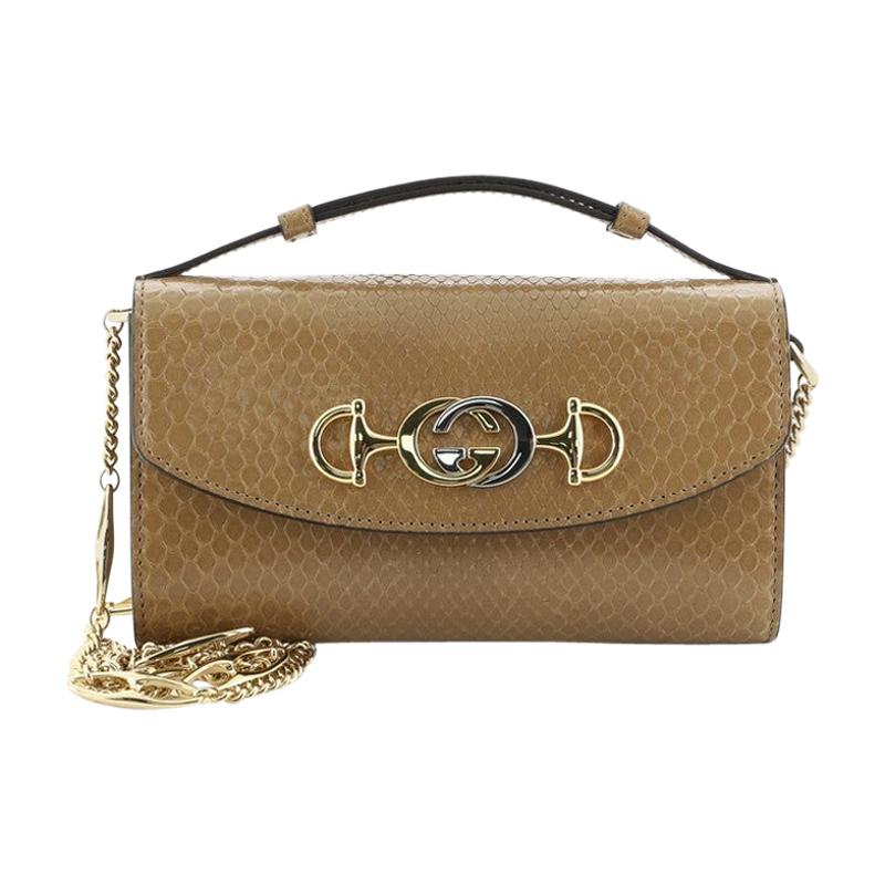 Gucci Zumi Shoulder Bag Python Mini 