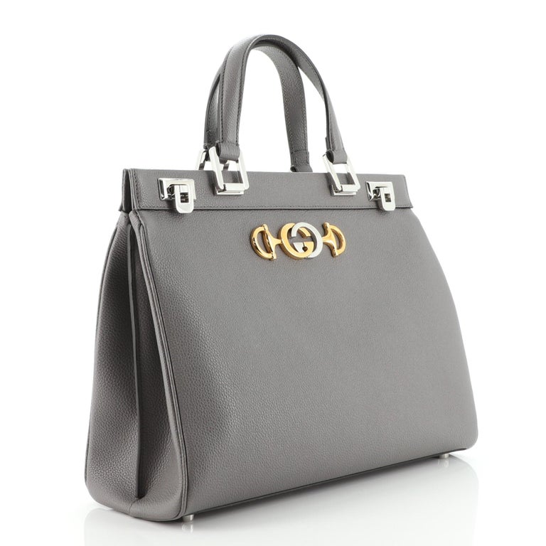 Gucci Zumi Top Handle Bag Leather Medium at 1stDibs