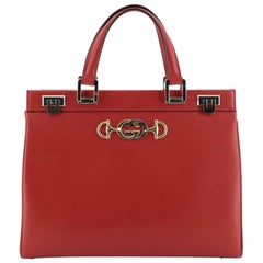 Gucci Zumi Top Handle Bag Leather Medium