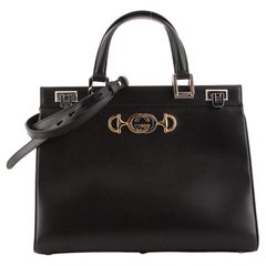  Gucci Zumi Top Handle Bag Leather Medium