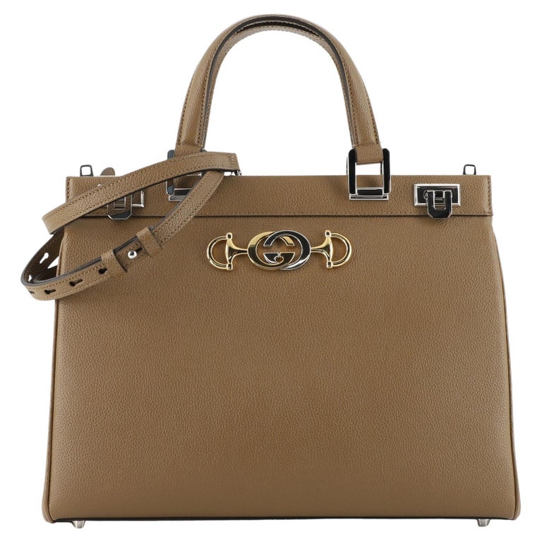 Gucci Zumi Top Handle Bag Leather Medium at 1stDibs