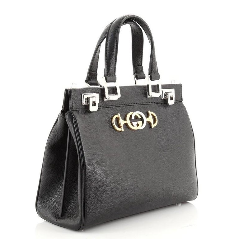 Gucci Zumi Top Handle Bag Leather Small at 1stDibs
