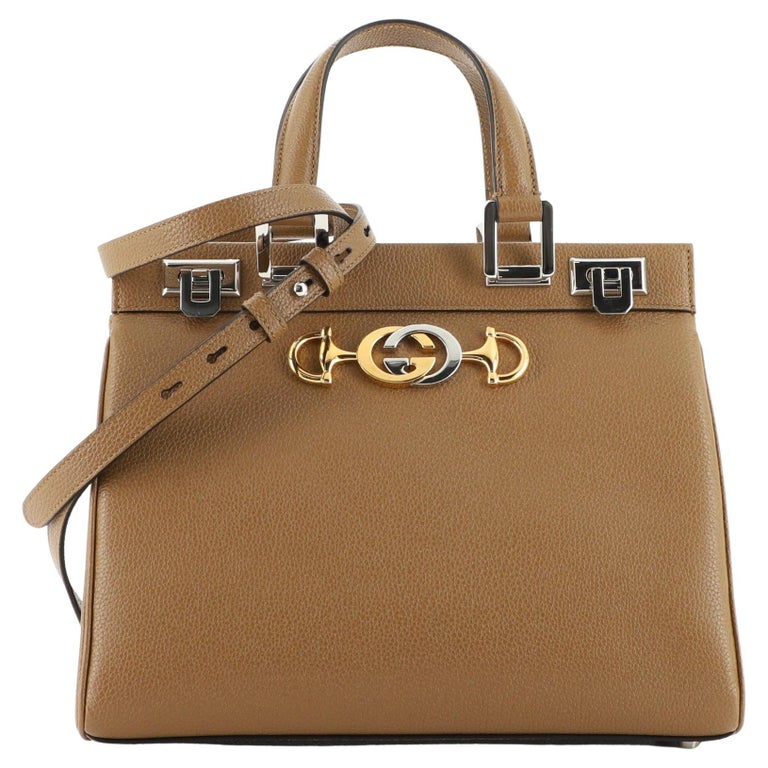 Gucci Zumi Top Handle Bag Leather Small at 1stDibs