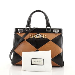 Gucci Zumi Top Handle Bag Python Medium