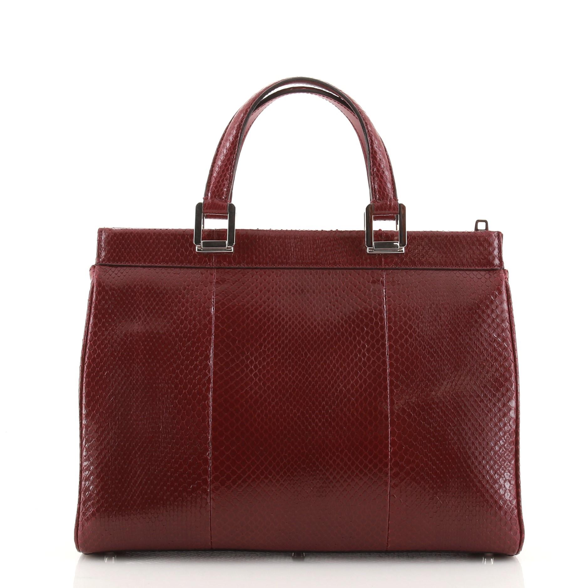 Gucci Zumi Top Handle Tasche Python Medium im Zustand „Gut“ in NY, NY