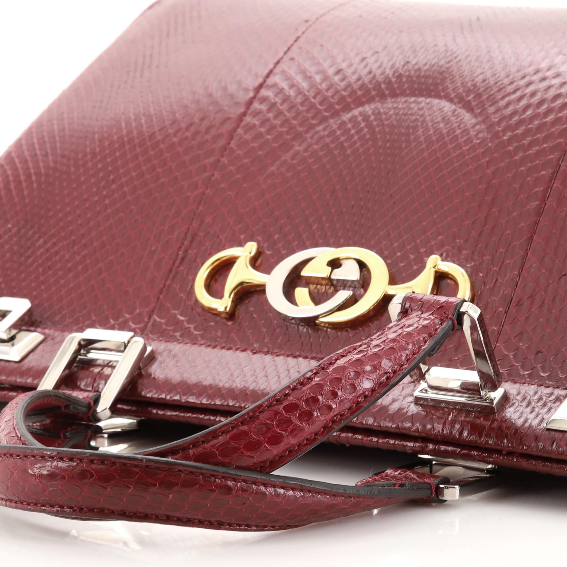 Gucci Zumi Top Handle Tasche Python Medium 1