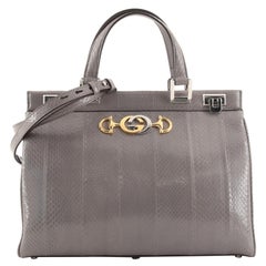 Gucci Zumi Top Handle Bag Python Medium