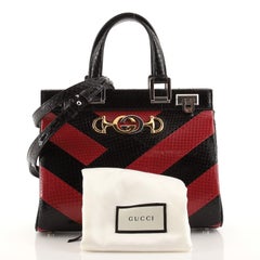 Gucci Zumi Top Handle Bag Python Small