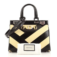 Gucci Zumi Top Handle Bag Python Small