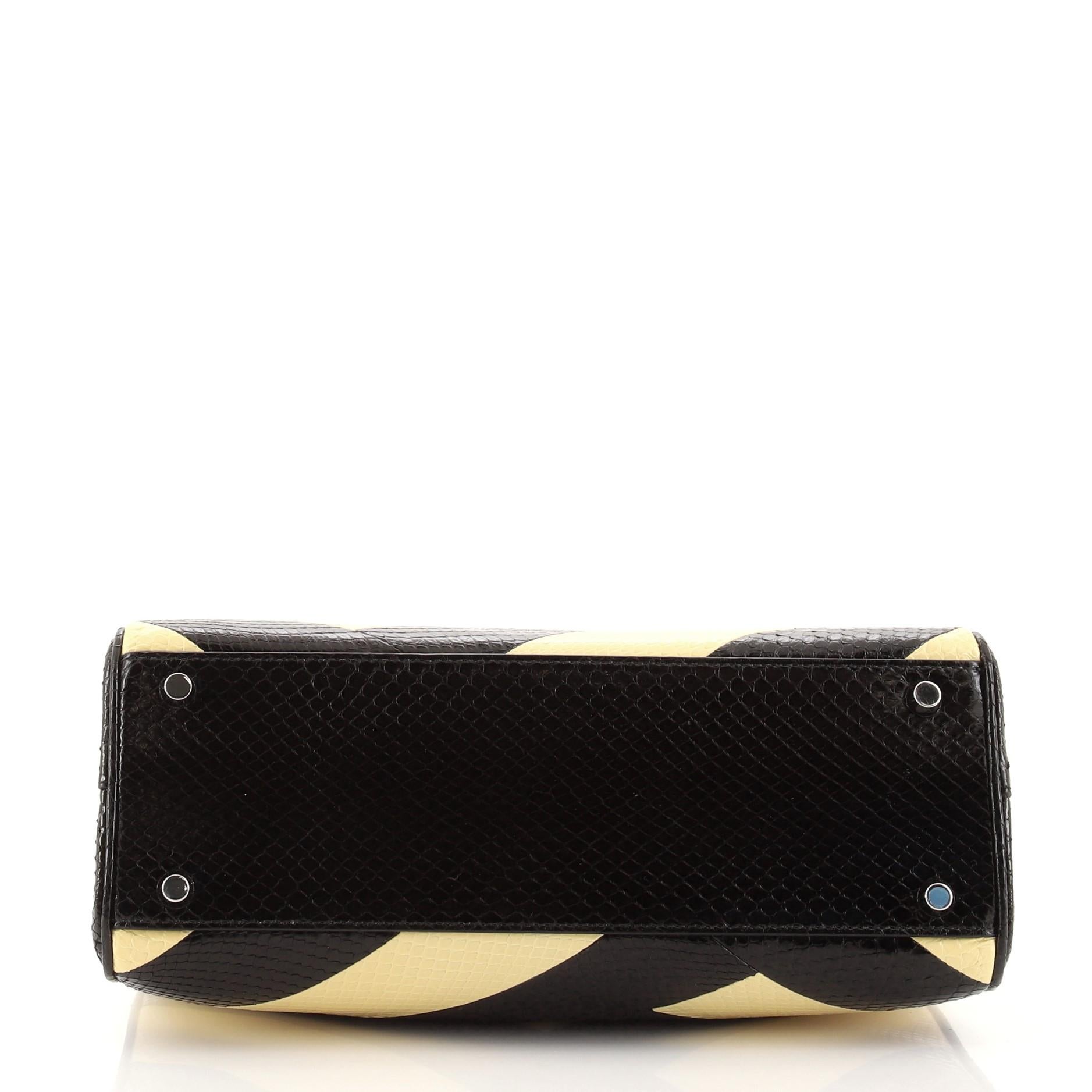 Gucci Zumi Top Handle Bag Python Small In Good Condition In NY, NY