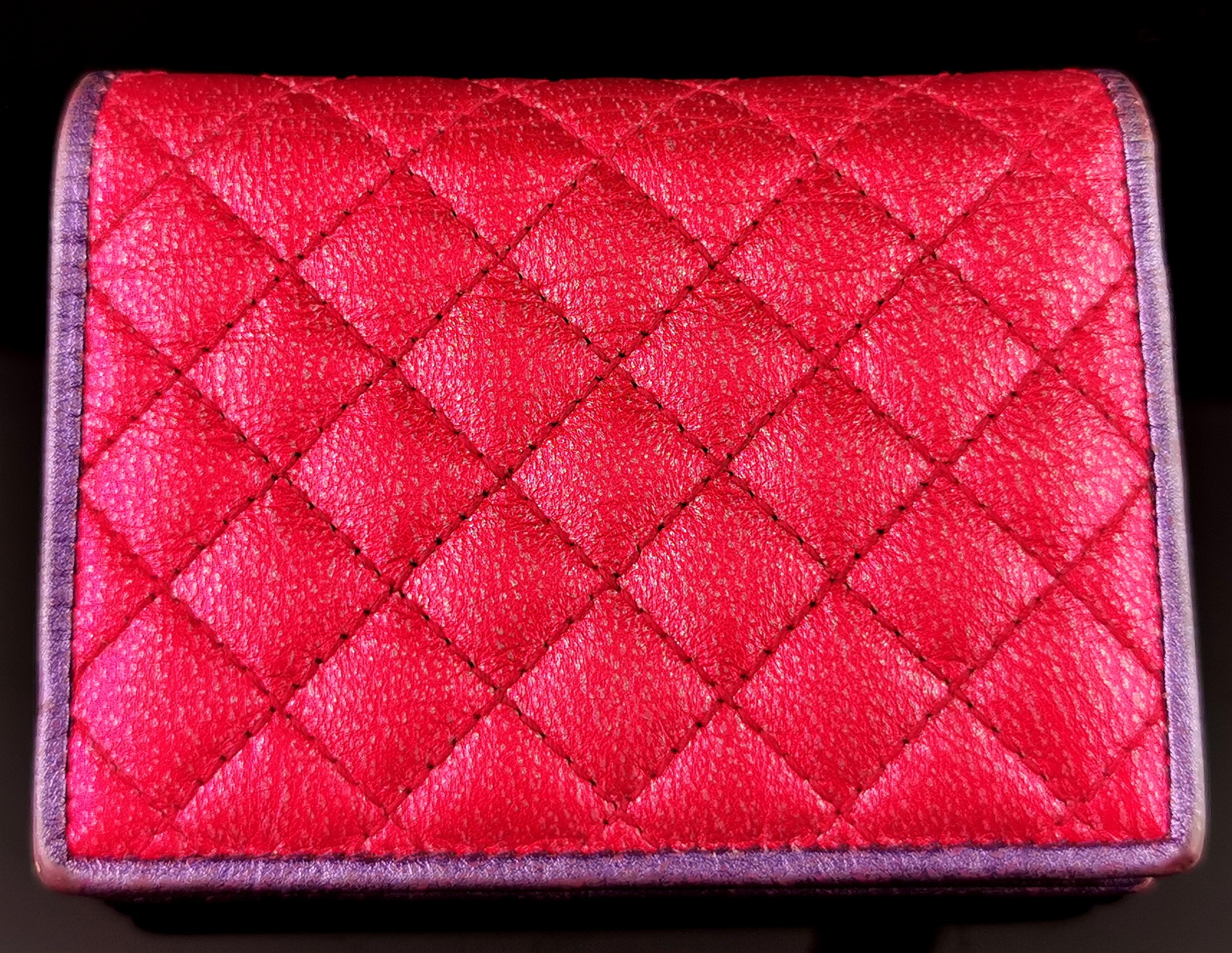 Gucci Zumi Trapuntata Card Case Wallet, multicoloured leather, boxed 5