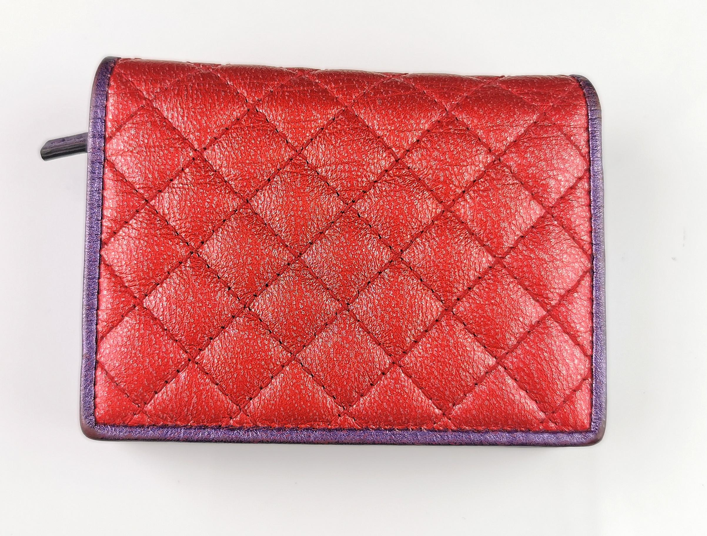Gucci Zumi Trapuntata Card Case Wallet, multicoloured leather, boxed 13