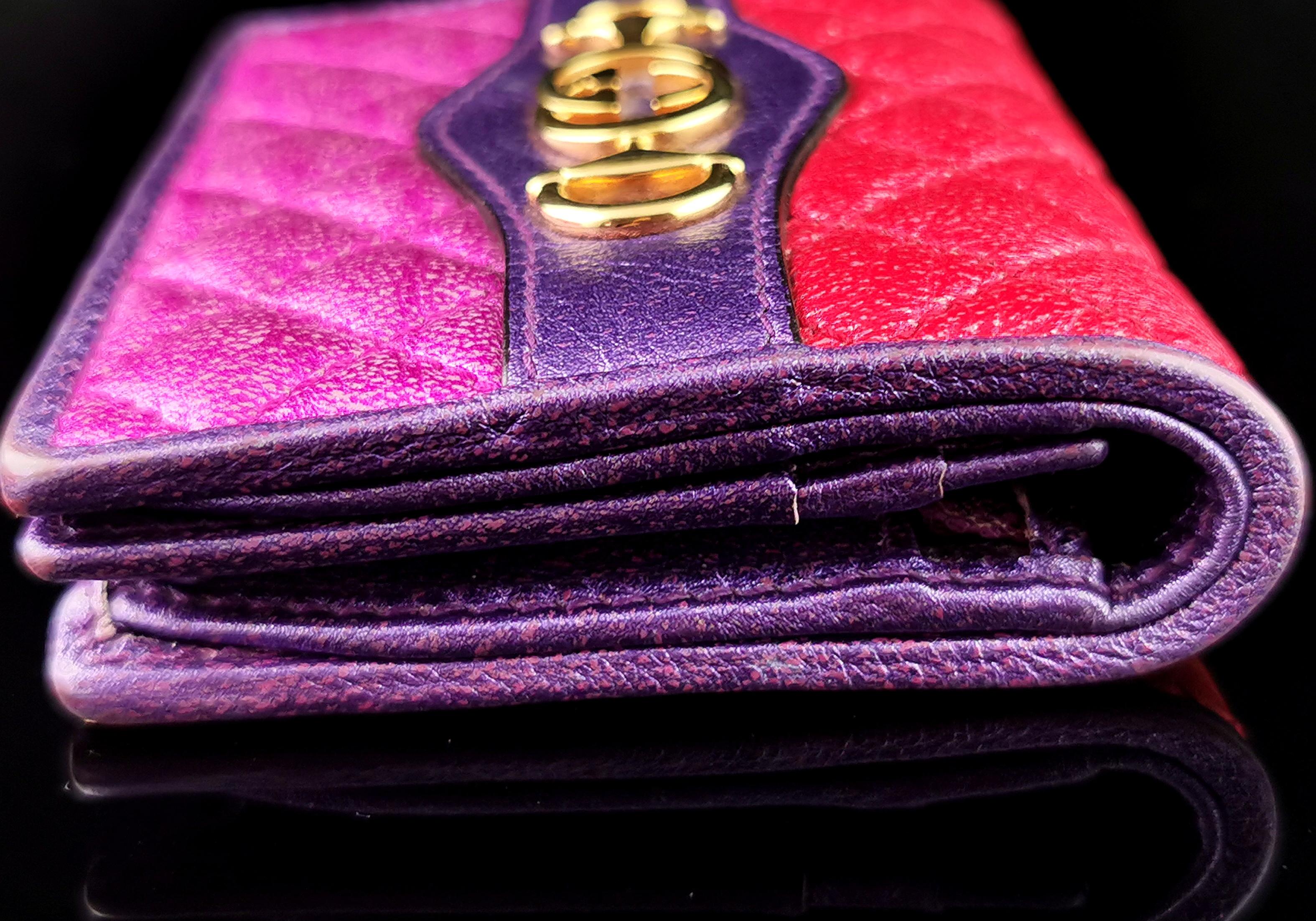 Gucci Zumi Trapuntata Card Case Wallet, multicoloured leather, boxed 3