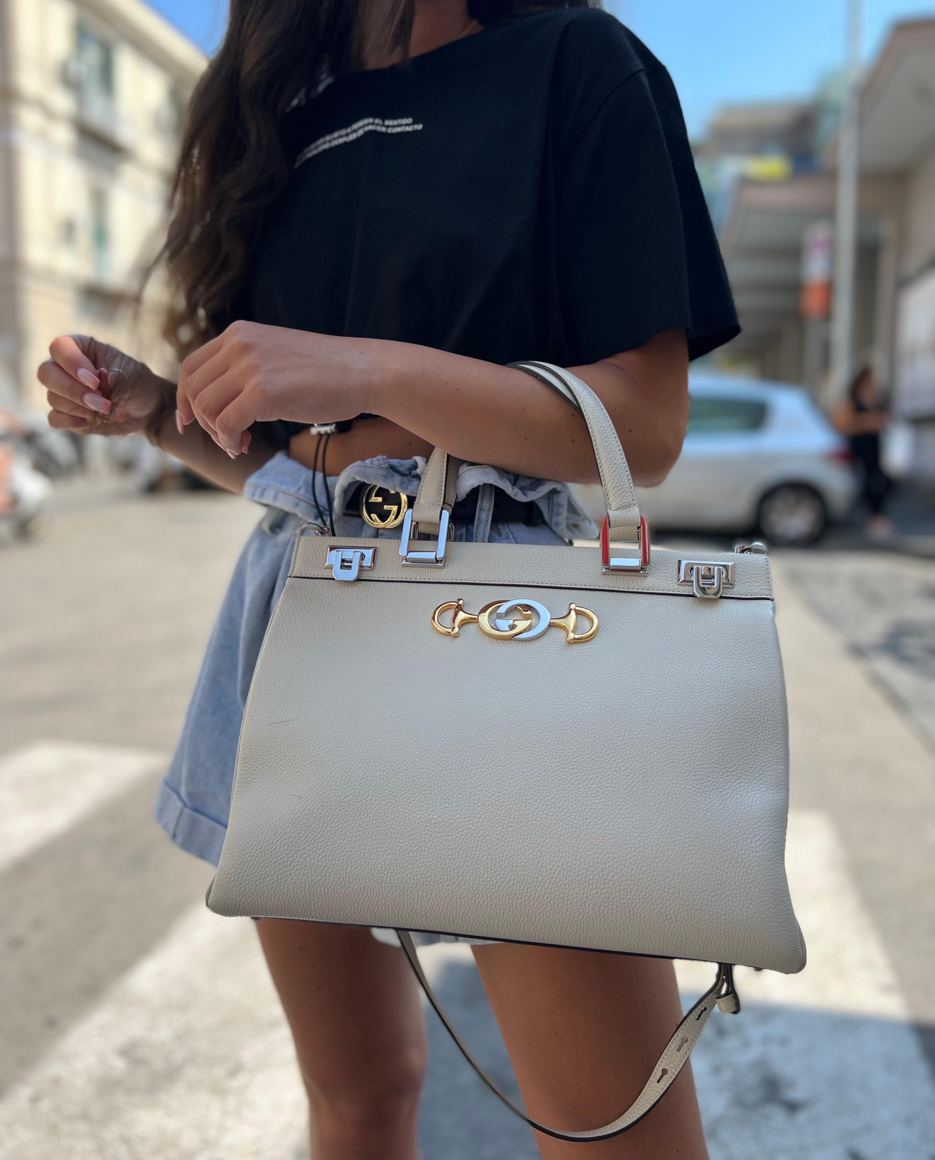 Gucci Zumi White Shoulder Bag 3