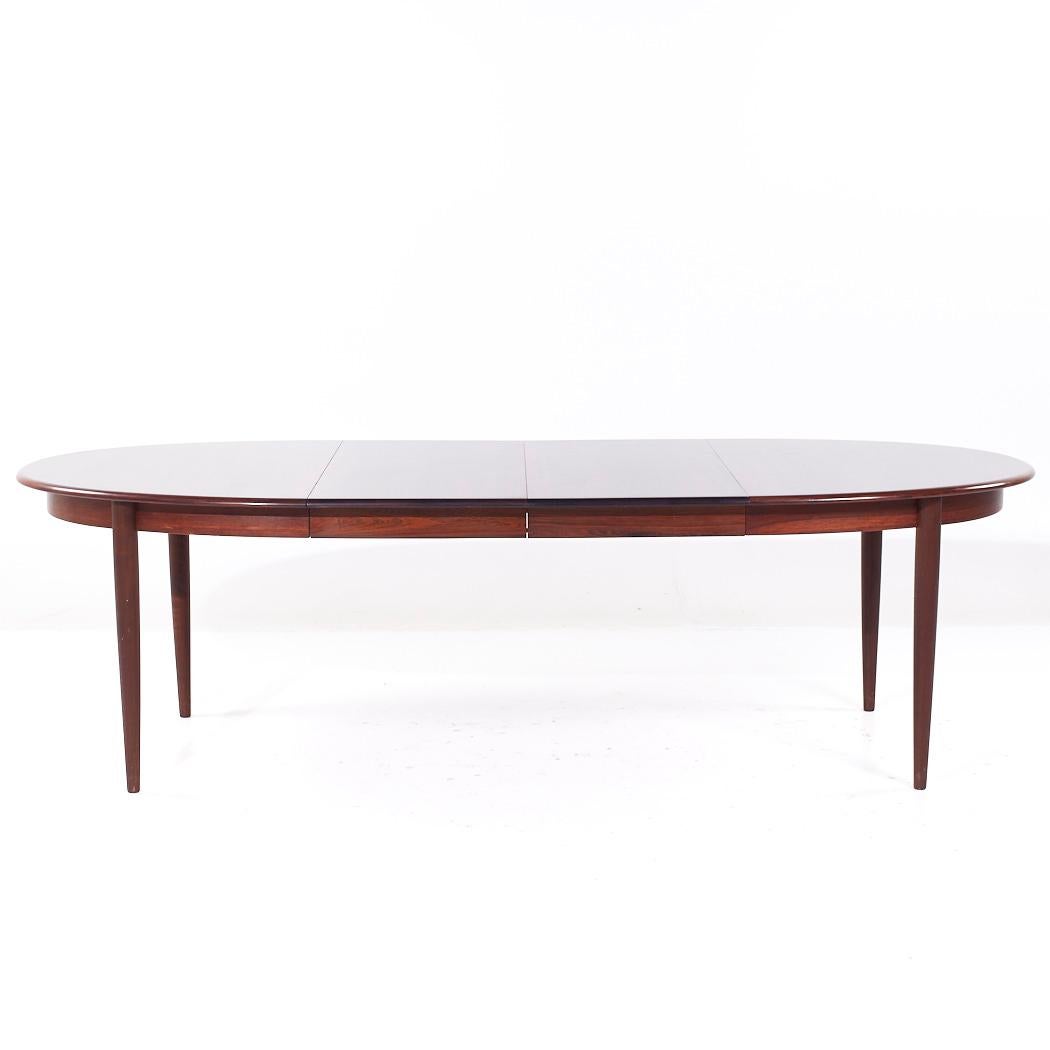 Gudme Møbelfabrik MCM Table de salle à manger extensible en palissandre danois avec 2 abattants en vente 4