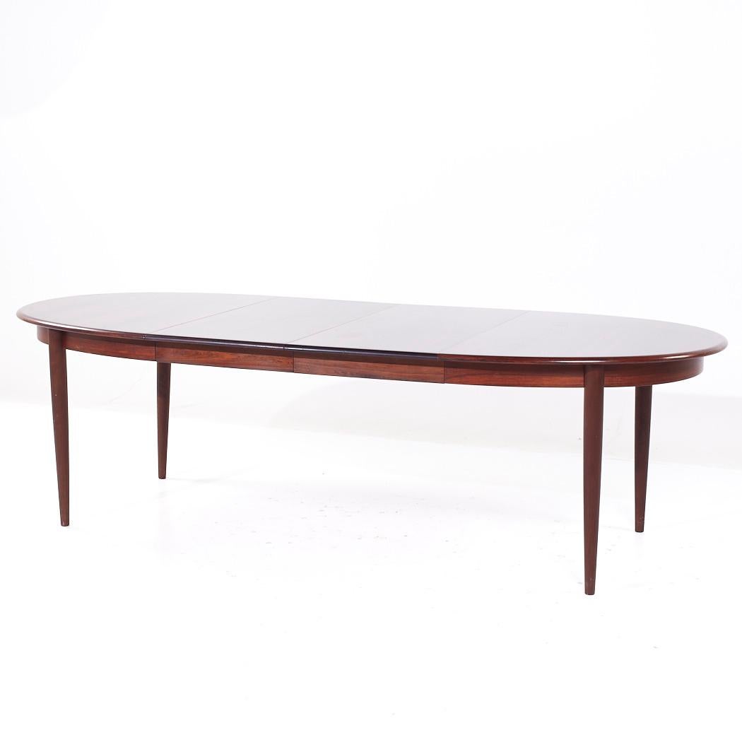 Gudme Møbelfabrik MCM Table de salle à manger extensible en palissandre danois avec 2 abattants en vente 5