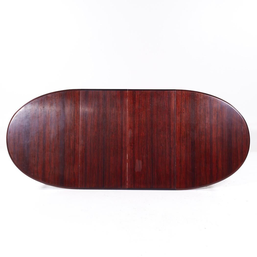 Gudme Møbelfabrik MCM Table de salle à manger extensible en palissandre danois avec 2 abattants en vente 6