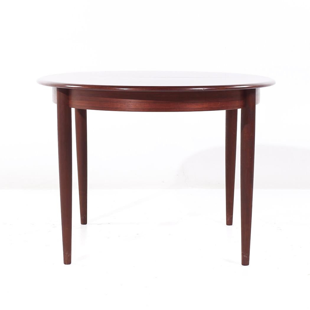 Danois Gudme Møbelfabrik MCM Table de salle à manger extensible en palissandre danois avec 2 abattants en vente