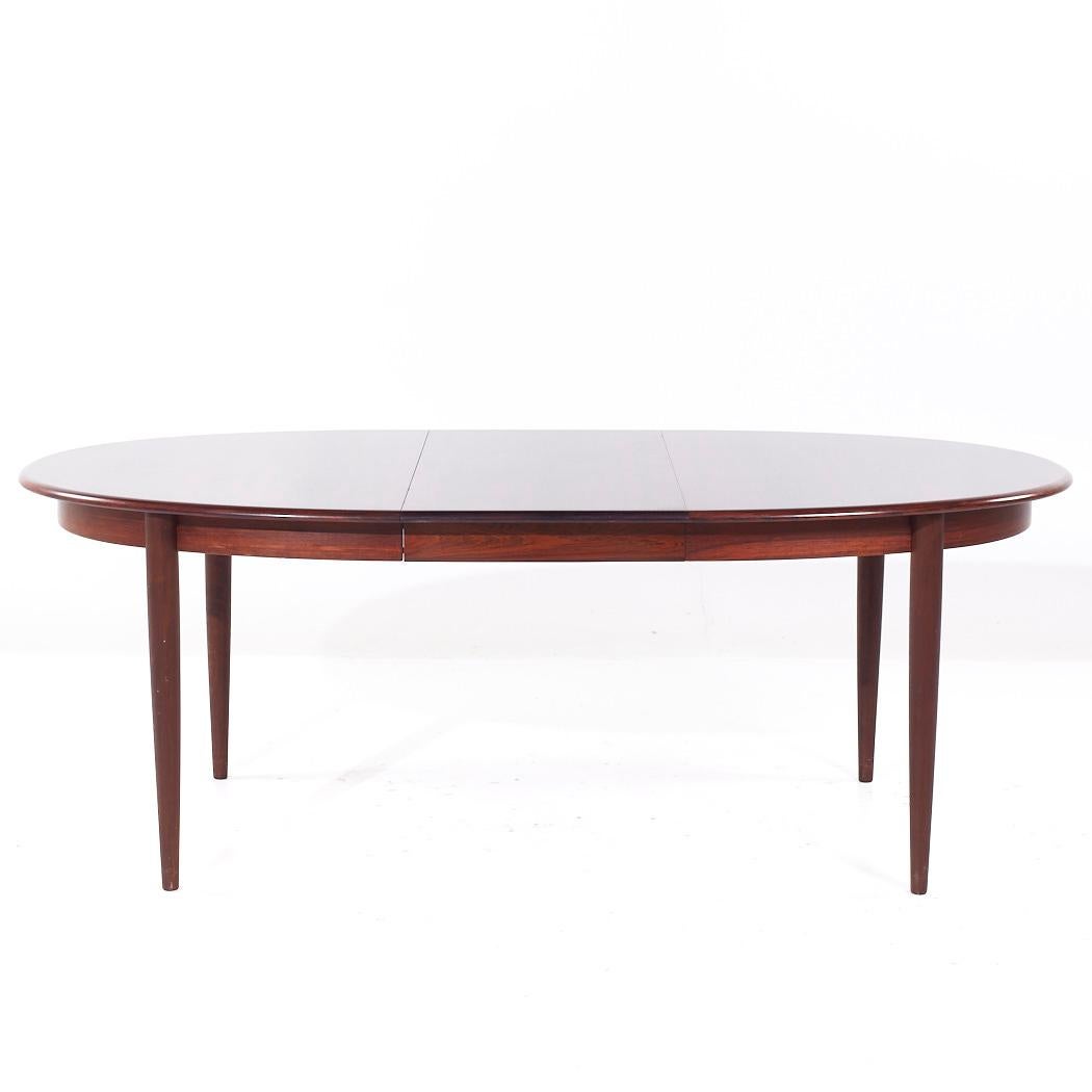 Gudme Møbelfabrik MCM Table de salle à manger extensible en palissandre danois avec 2 abattants en vente 1