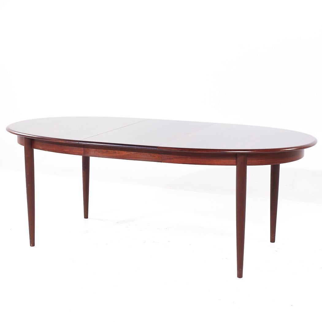 Gudme Møbelfabrik MCM Table de salle à manger extensible en palissandre danois avec 2 abattants en vente 2