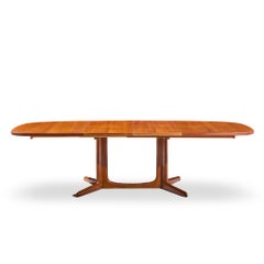 Gudme Møbelfabrik Mid Century Danish Teak ausziehbarer Esstisch mit 2 Plätzen