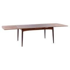 Gudme Møbelfabrik Mid Century Danish Teak Hidden Leaf Expanding Dining Table