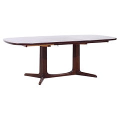 Gudme Mobelfabrik Mid Century Danish Rosewood Expanding Dining Table with 1 Leaf