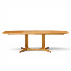 Gudme Mobelfabrik Mid Century Danish Teak Expanding Dining Table with 2 Leaves