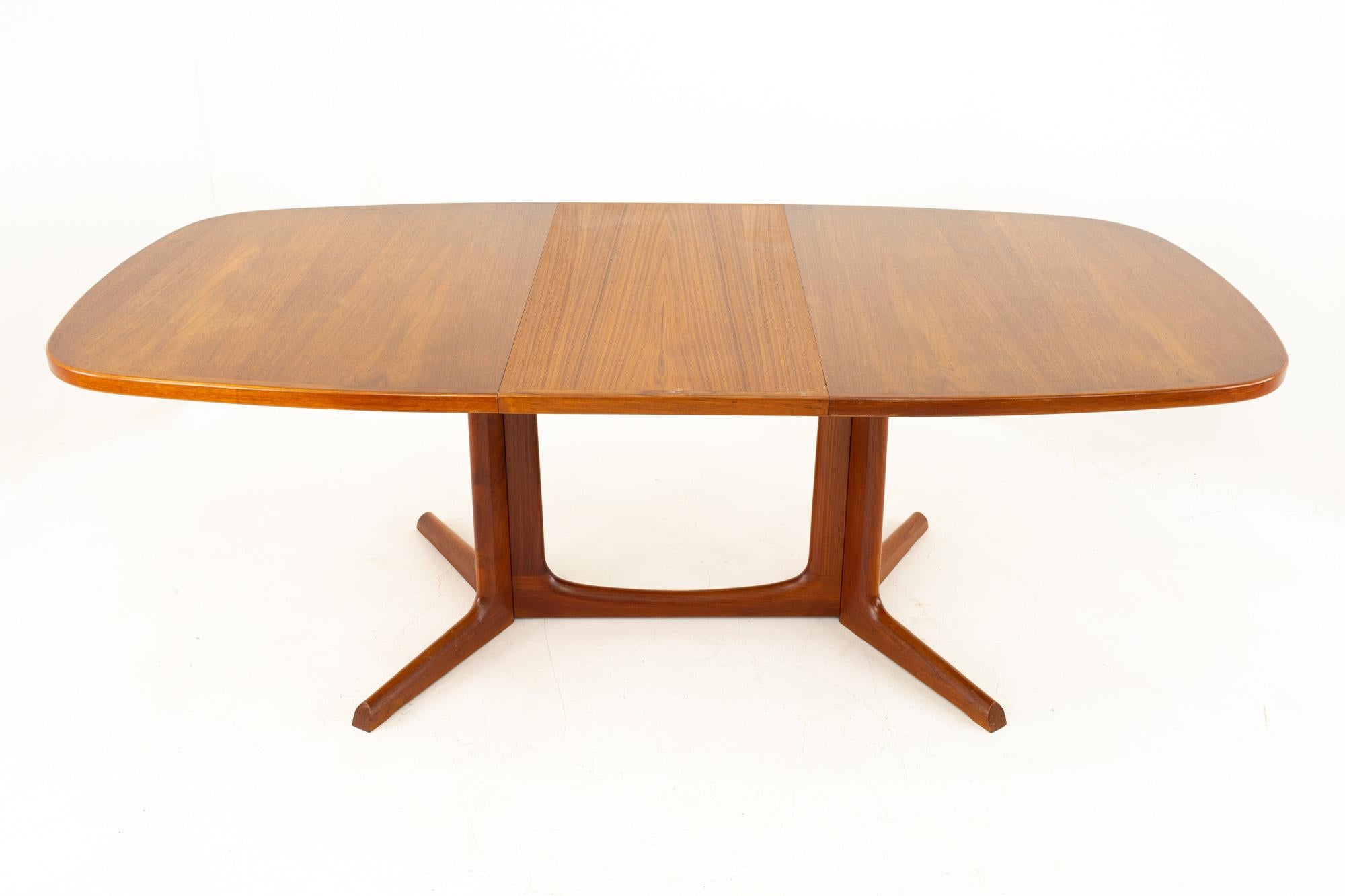 Gudme Mobelfabrik Midcentury Dining Table with 2 Leaves 5