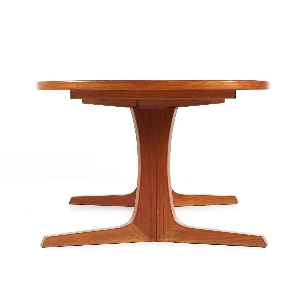 Gudme Mobelfabrik Mid Century Teak Expanding Dining Table with 2 Leaves