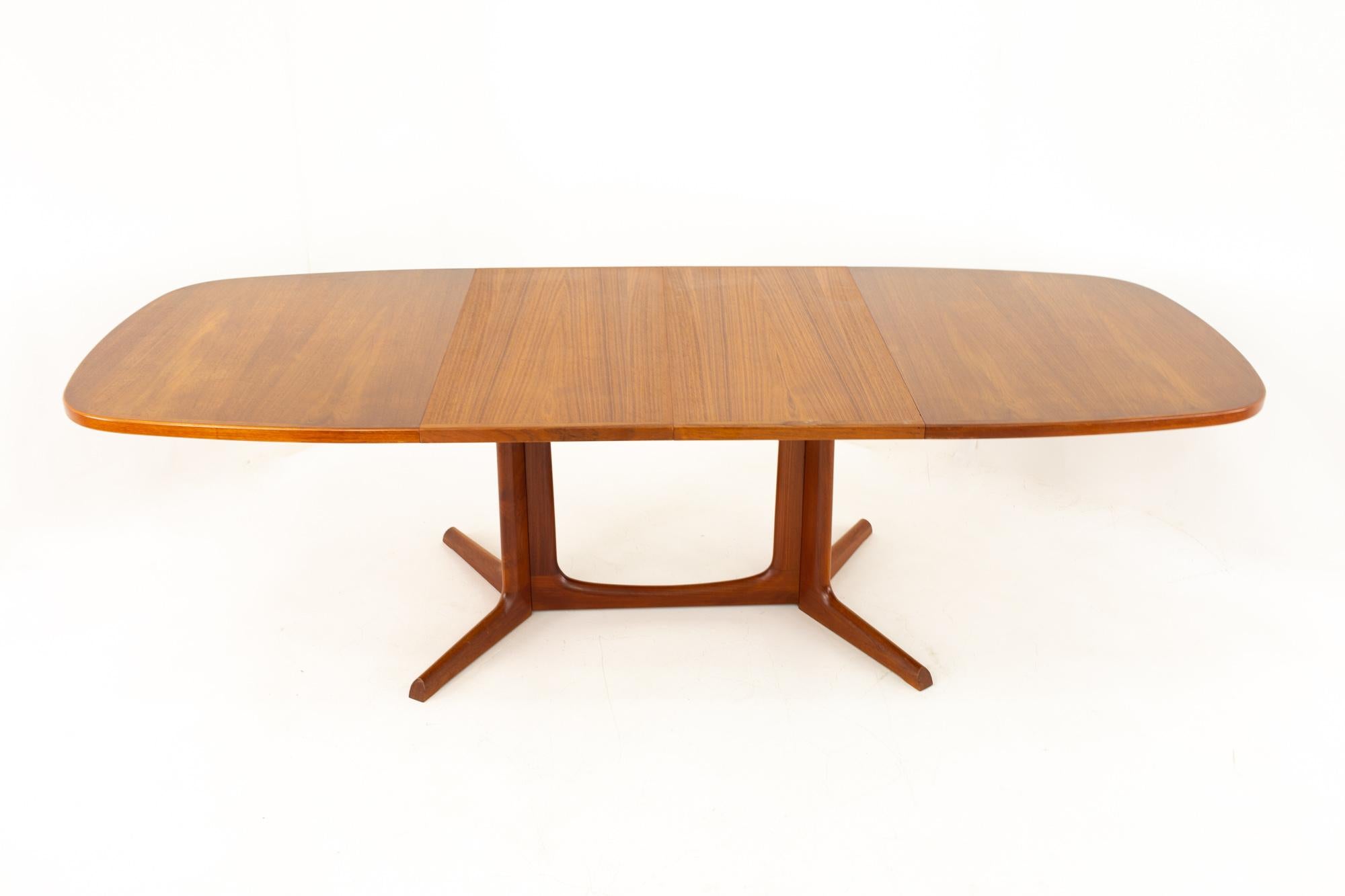 Gudme Mobelfabrik Midcentury Dining Table with 2 Leaves 8